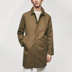 Mens Autumn Slim Fit Trench Coat