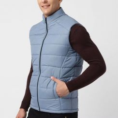 Mens Thickened Bubble Puffer Vest with Pockets